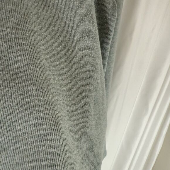 Madewell Sweater Women's Small Grey Ribbed Turtleneck Cotton Blend Pullover - Picture 8 of 11